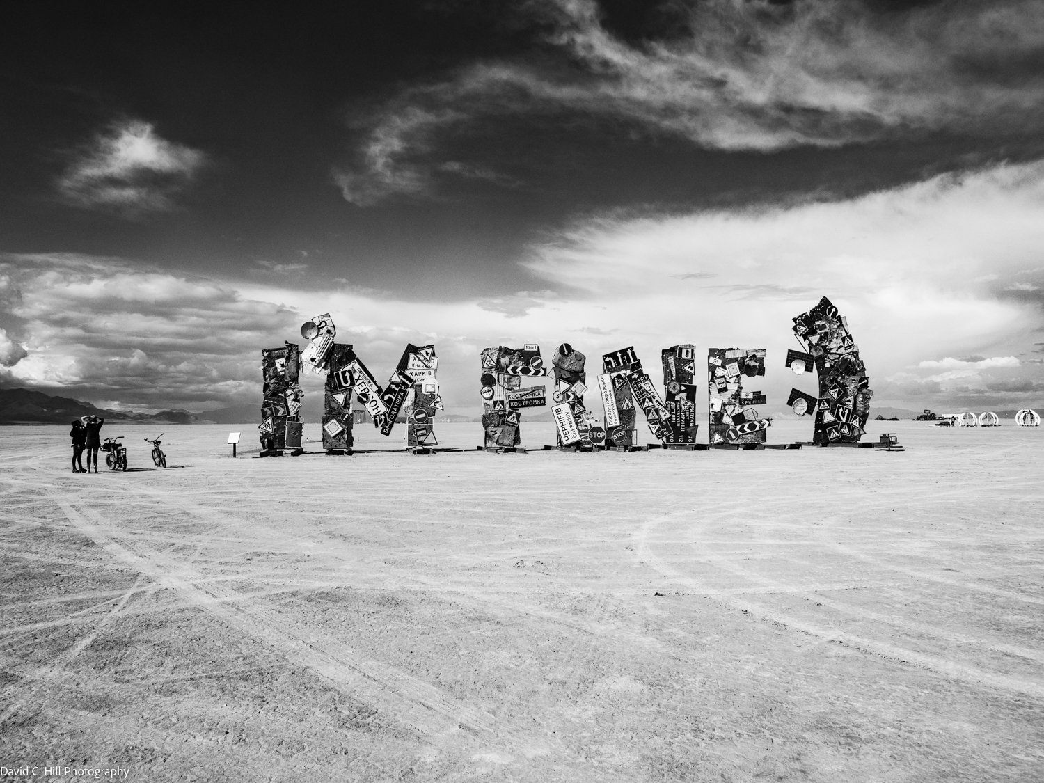 Burning Man 2024 B&W
