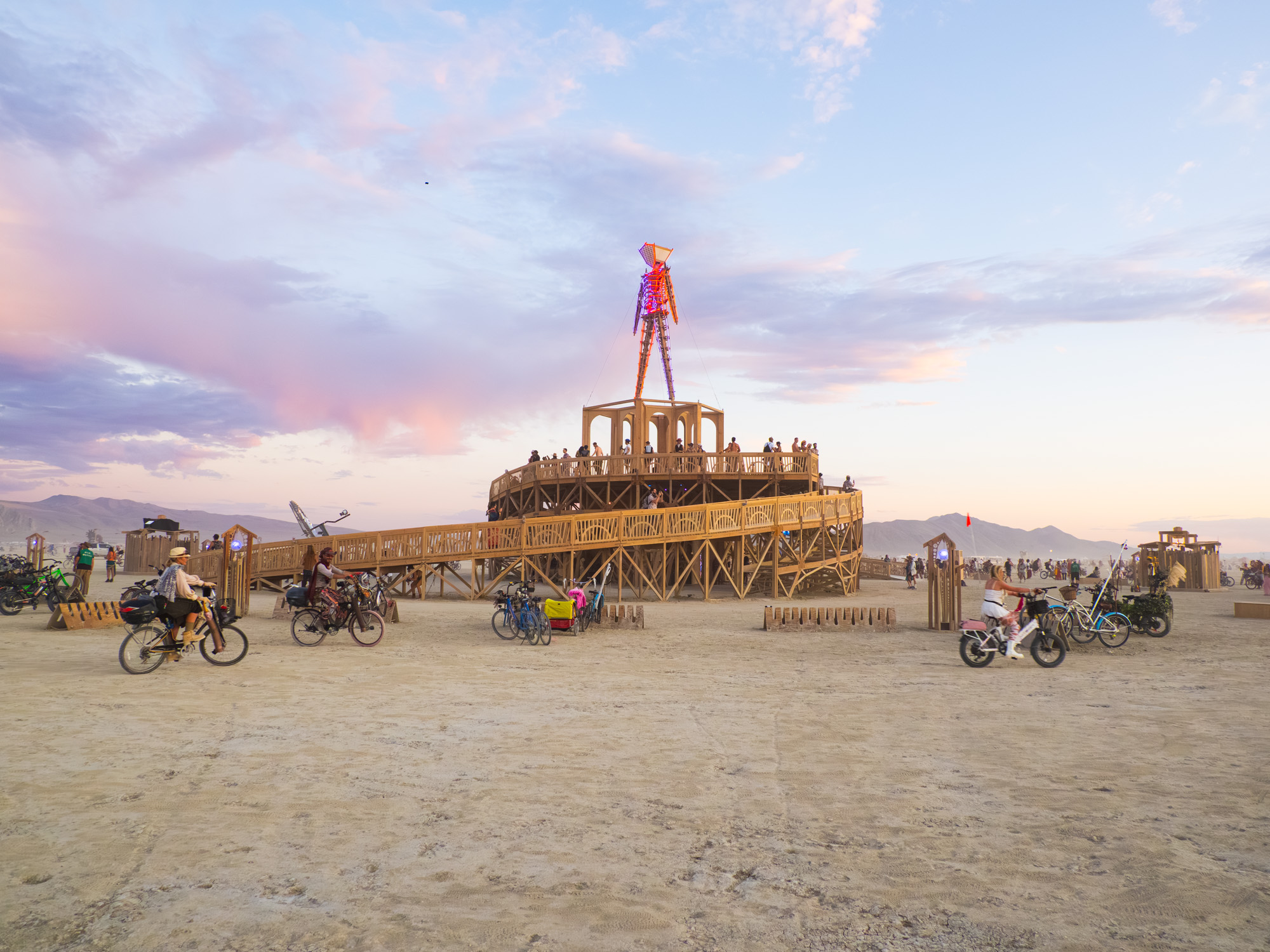 el_masonry_gallery...
Burning Man 2024
Burning Man 2024: Curiouser & Curiouser The art and landscape of Black Rock City, Nevada[el_masonry_gallery...
Burning Man Center Camp 2024
Urban Renewal: Burning Man Center [el_masonry_gallery...
Burning Man 2024 B&W
Burning Man 2024: Curiouser & Curiouser Build Week Saturday, August 24, 2024. [el_masonry_gallery image_ids="15857,15856,15855,15854,15853,15852,15850,15849,15820,15847,15845,15844,15843,15842,15840,15819,15838,15837,15835,15833,15830,15828,15822,15821"...
Burning Man 2024: Build Week
Burning Man 2024: Build Week [el_masonry_gallery _builder_version="4.5.3" _module_preset="default"...
Burning Man 2023 – mudtopia
Burning Man - Black Rock City, NV Saturday, September 2, 2023 I woke up in the middle of the night to a cold, wet tent. I got into my car and wrapped myself in all my dry clothes and faux furs. In the morning, I aired out my tent and used my car’s heater to dry my...
Animalia 2023
Burning Man 2023 Animalia The Art & Landscape Black Rock City, NV David C. Hill Photographer For more information about the artist please visit Burning Man Art Installations 2023 [el_masonry_gallery...
Waking Dreams 2022: Transporation
Waking Dreams 2022
Burning Man 2022 Waking Dreams The Art and Landscape of Black Rock City, NV The theme is centered around the transformative power of dreams, both literal and figurative. It celebrates the dreamers who channel this potent energy in surrealistic and life-changing ways....
Metamorphoses 2019
Burning Man- Metamorphoses 2019 Black Rock City, NV The concept of personal and societal transformation is a powerful and ever-present force in literature, art, and personal experience. From Ovid's tales of metamorphosis to Franz Kafka's depiction of Gregor Samsa's...
I, ROBOT 2018
Burning Man, I, Robot 2018 Black Rock City, NV 1. A robot may not injure a human being or, through inaction, allow a human being to come to harm. 2. A robot must obey orders given it by human beings except where such orders would conflict with the First Law. 3. A...
Radical Ritual 2017
Burning Man 2017 - Radical Ritual Black Rock City, NV The Burning Man festival's 2017 theme was "Radical Ritual", which explored the power of ritual and its role in our lives. The festival encouraged participants to create art, , ritual processions, shrines, icons,...
Da Vinci’s Workshop 2016
Burning Man 2016 - Da Vinci's Workshop The for 2016 was inspired by the Italian Renaissance, particularly the city of Florence. The organizers aimed to recreate the potent social alchemy of Florence by combining Burning Man art, maker culture, and creative...
Carnival of Mirrors 2015
Burning Man 2016 - Carnival of Mirrors The Carnival of Mirrors theme at Burning Man is a fascinating exploration of the ways in which our identities and perceptions of reality are shaped by the world around us. The theme asks three essential questions: within our...
Caravansary 2014
Burning Man 2014 - Caravansary The theme for Burning Man 2014 was "Caravansary", which was inspired by the Silk Route's network of oases and sanctuaries. The Burning Man community created a bazaar , where travelers from all over the world could come together to share...
Cargo Cult 2013
Burning Man 2013 - Cargo Cult John Frum is a mythical figure who brings abundance and mysterious technology. The Burning Man event in 2013 had a theme centered around him, questioning who he is, where he is from, and where we are all going on planet Earth. The event...
Rights of Passage of 2011
Burning Man 2011 - Rites of Passage Many people view attending Burning Man as a transformative experience, and the Rites of Passage theme in 2011 certainly added to this perception. By exploring the different rites of passage that exist in different cultures,...
![Burning Man 2025
