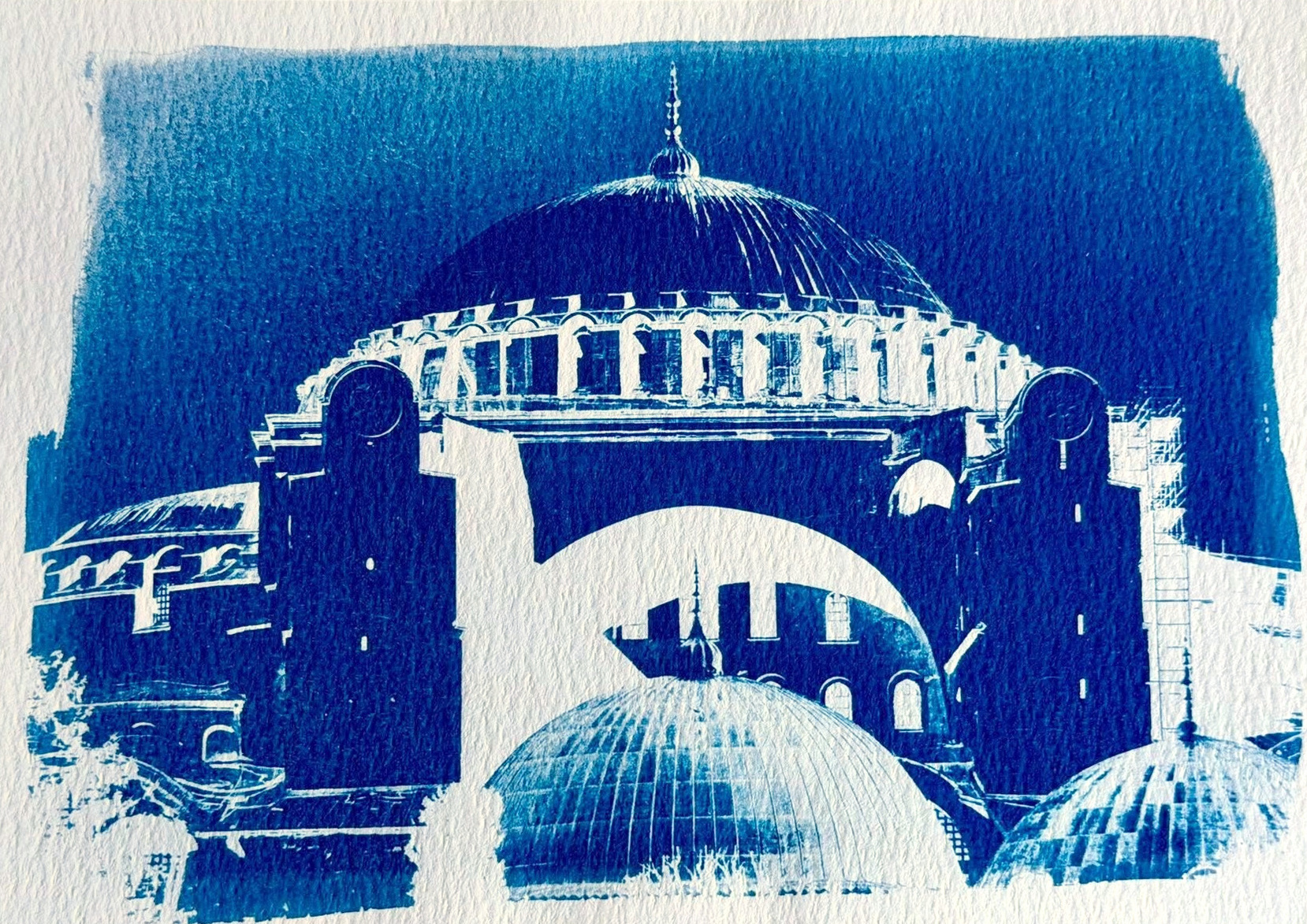 Istanbul cyanotype print by David C. Hill