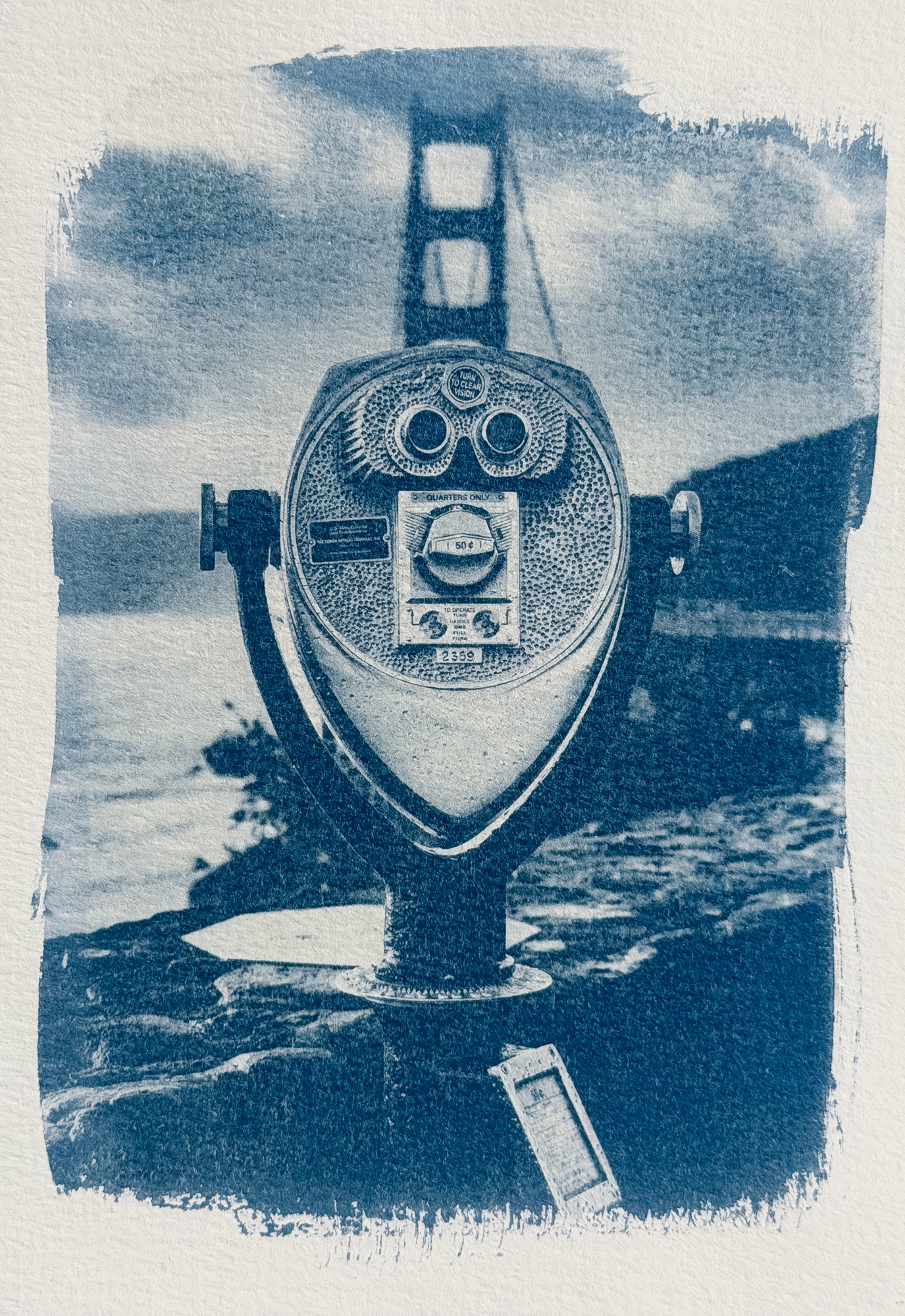 San Francisco cyanotype print by David C. Hill